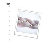 Perlensträhne mit Clip #Weiß